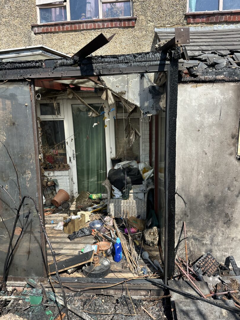 shirley warren property fire damage