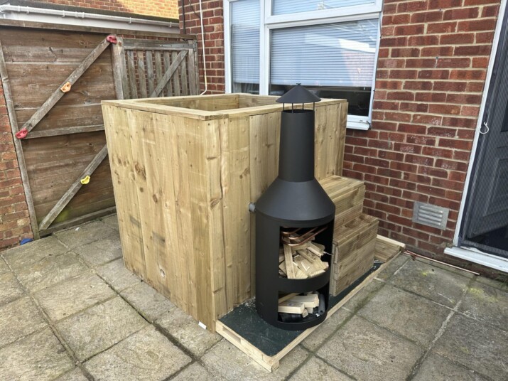 Wood Fire Hot Tub